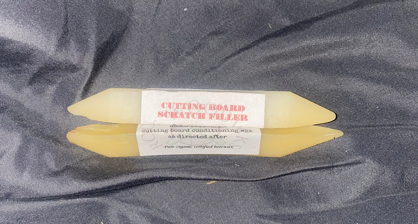 Cutting board scratch filler