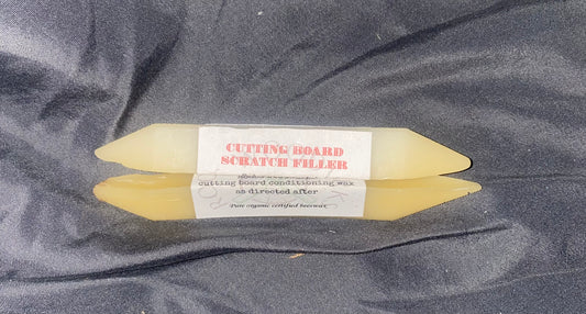Cutting board scratch filler