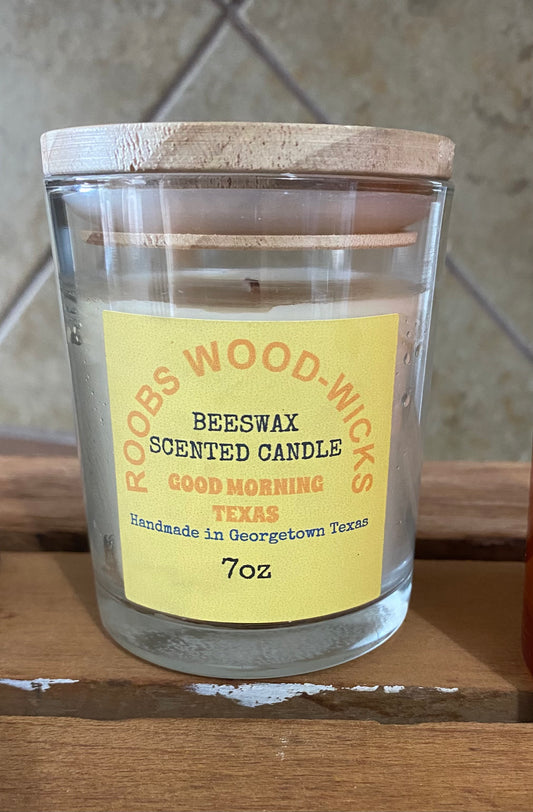 Beeswax candle                                  Good morning Texas