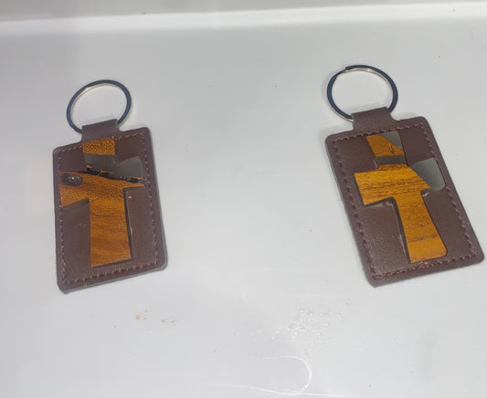 Cross keychain