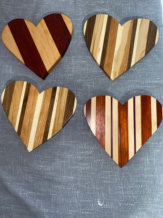 Heart cutting/charcuterie boards