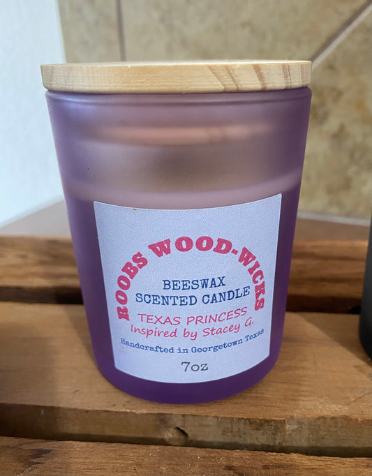 Beeswax candle                                     Texas Princess